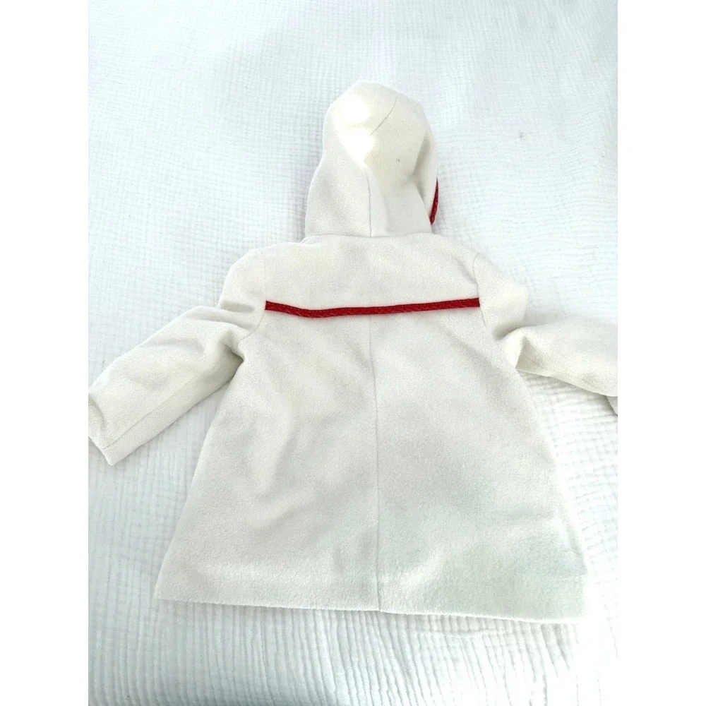 VTG‎ 1950s Cute Togs Girls Hooded Coat 2T Red Floral Quilted Lined